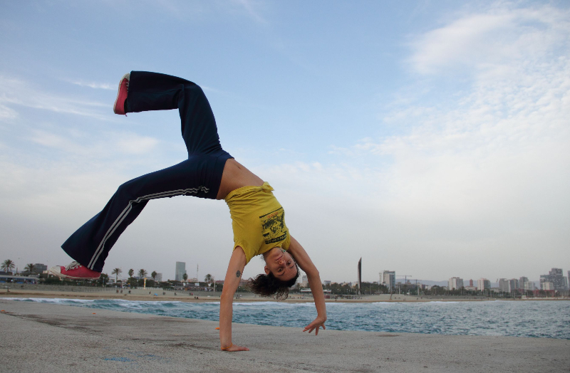 Mizar jugando capoeira